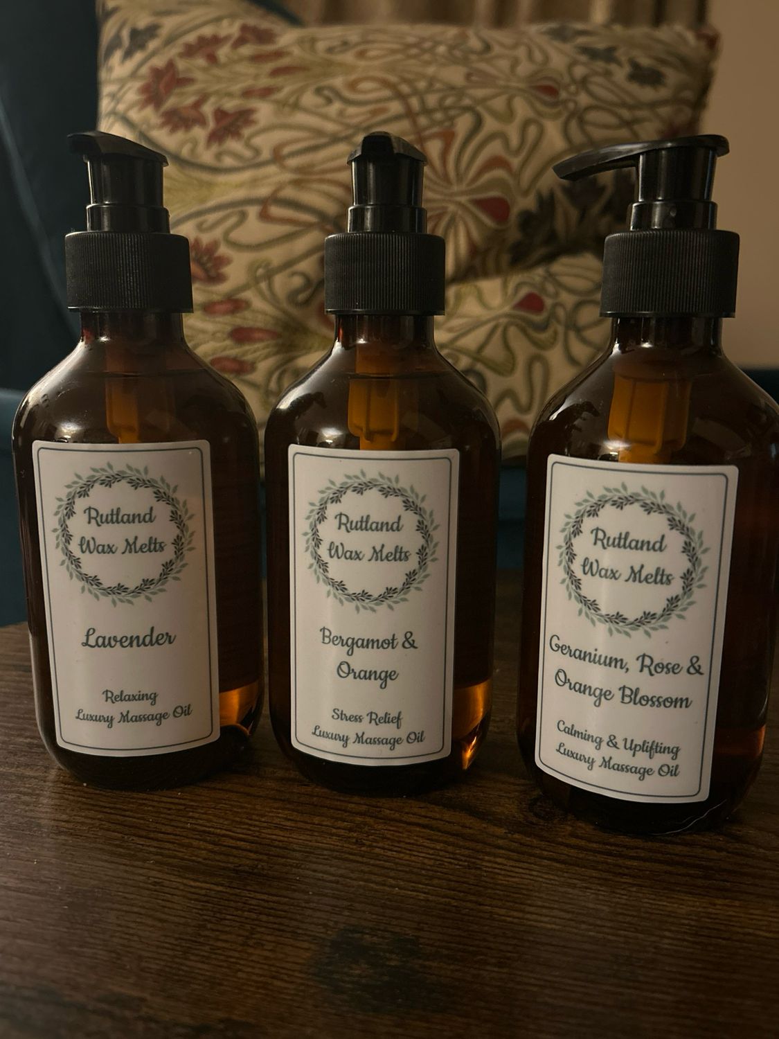 NEW! Luxury Massage Oil - Choice Of 3 Fragrances. Lavender. Geranium With Rose &amp; Orange Blossom. Bergamot &amp; Orange.