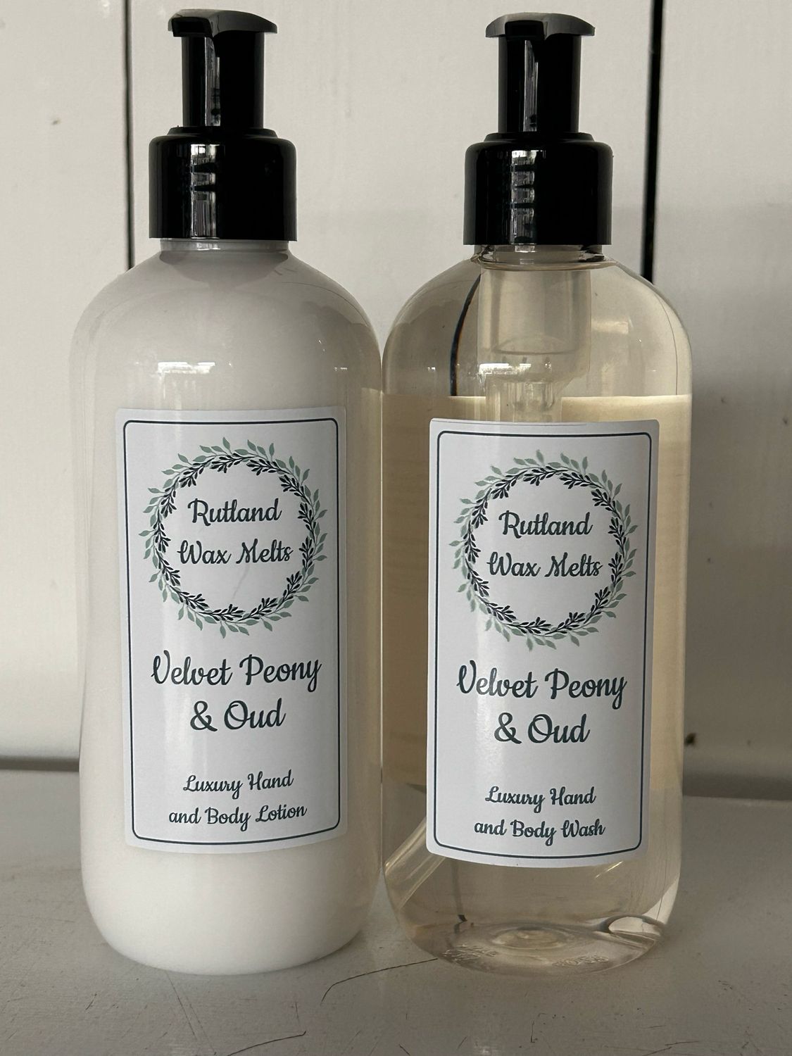 Luxury Hand/Body Wash and Lotion Set - Velvet Peony &amp; Oud 300ml