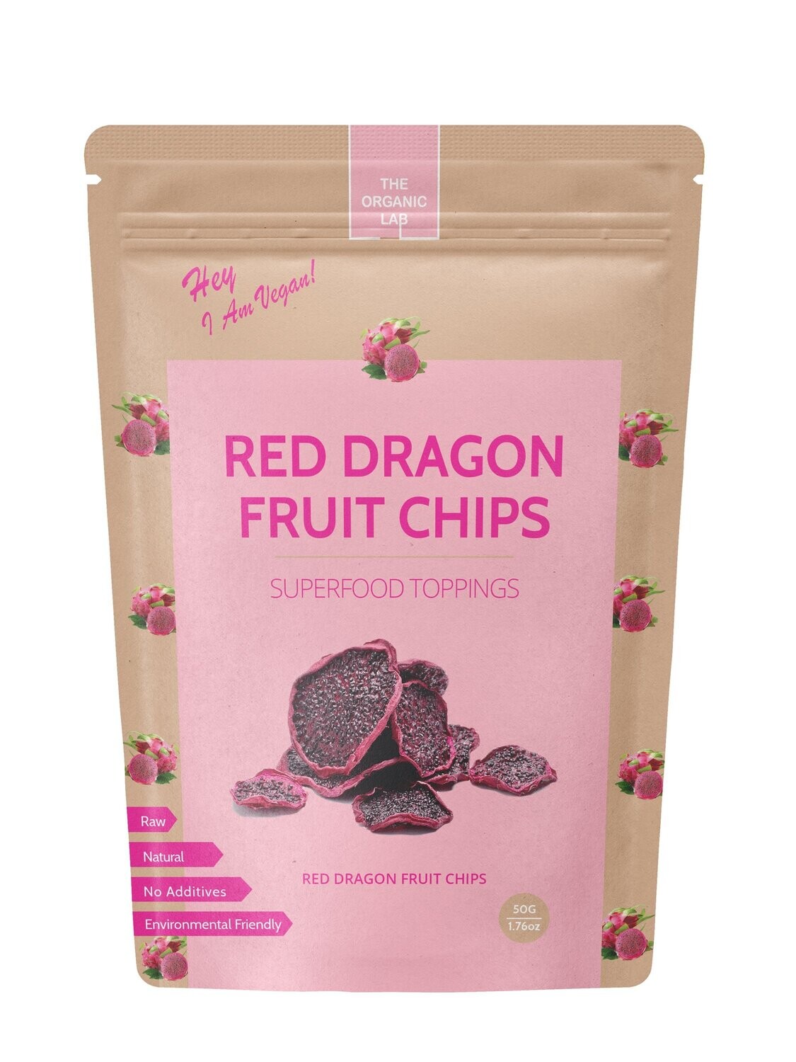 Organic Dragon Fruit Chips 50g