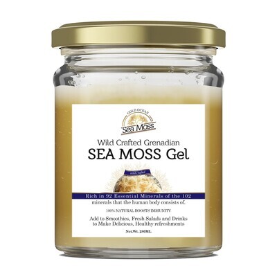 Plant-Based Sea Moss Gelatin Gel  infused with onions and garlic 280ml