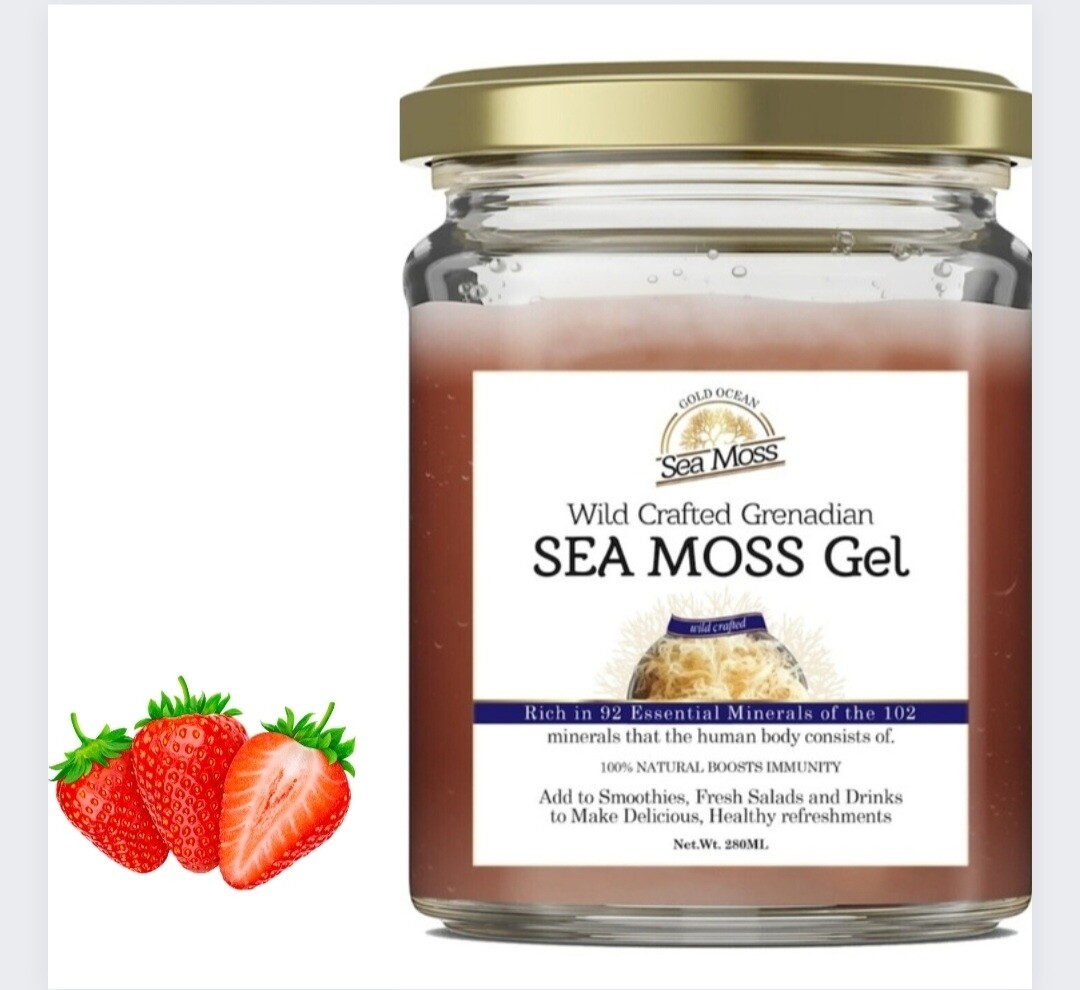  Grenadian sea moss infused with Strawberry  280ml