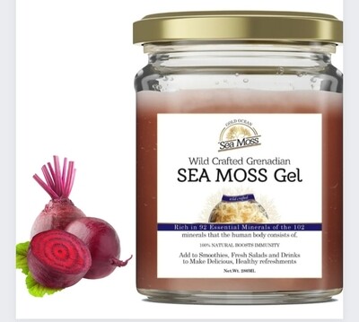 Grenadian Sea Moss Gel &  Infused with Beetroot 280ml
