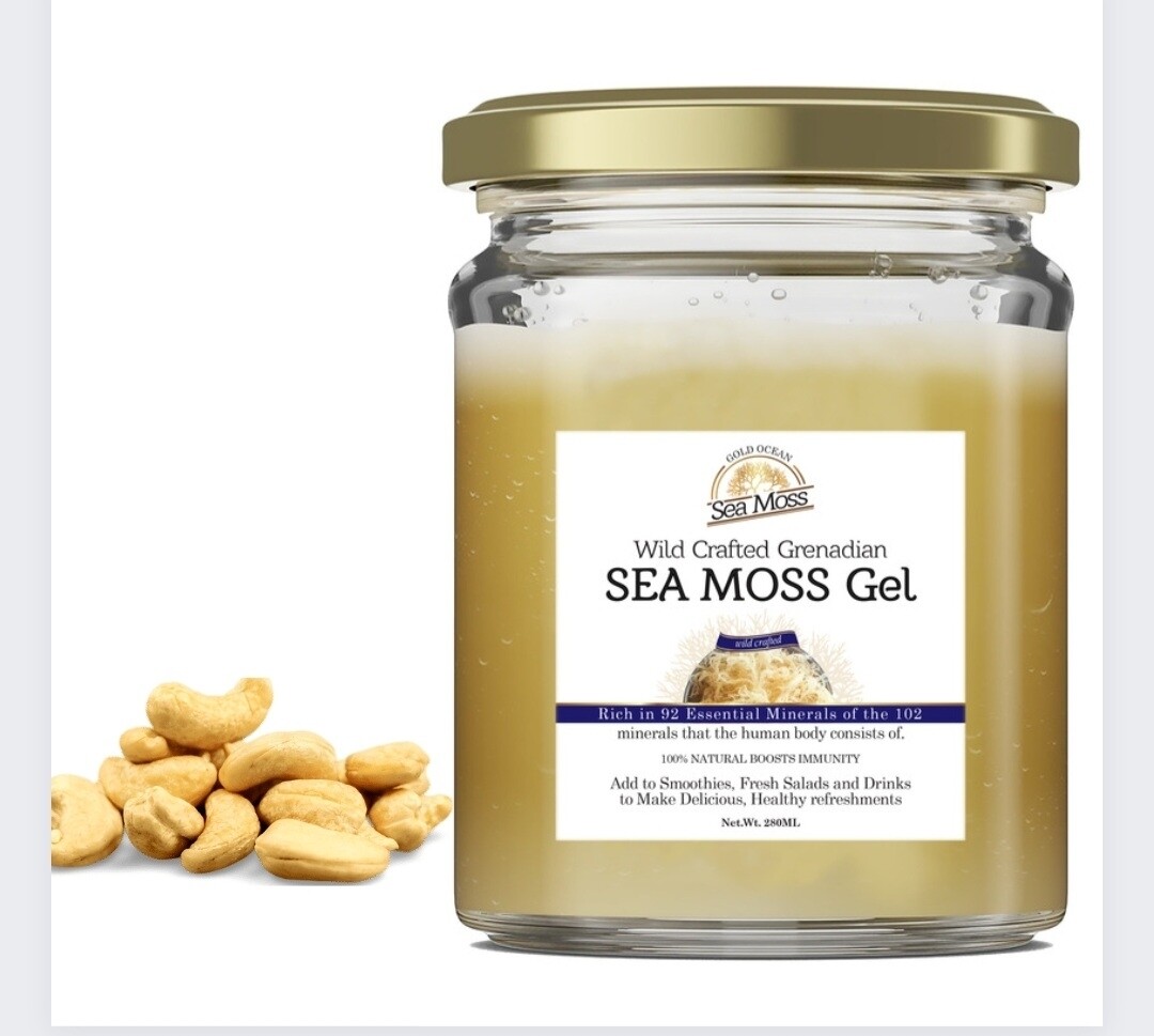 Grenadian Sea Moss Gel &  Infused with Cashew nuts 280ml