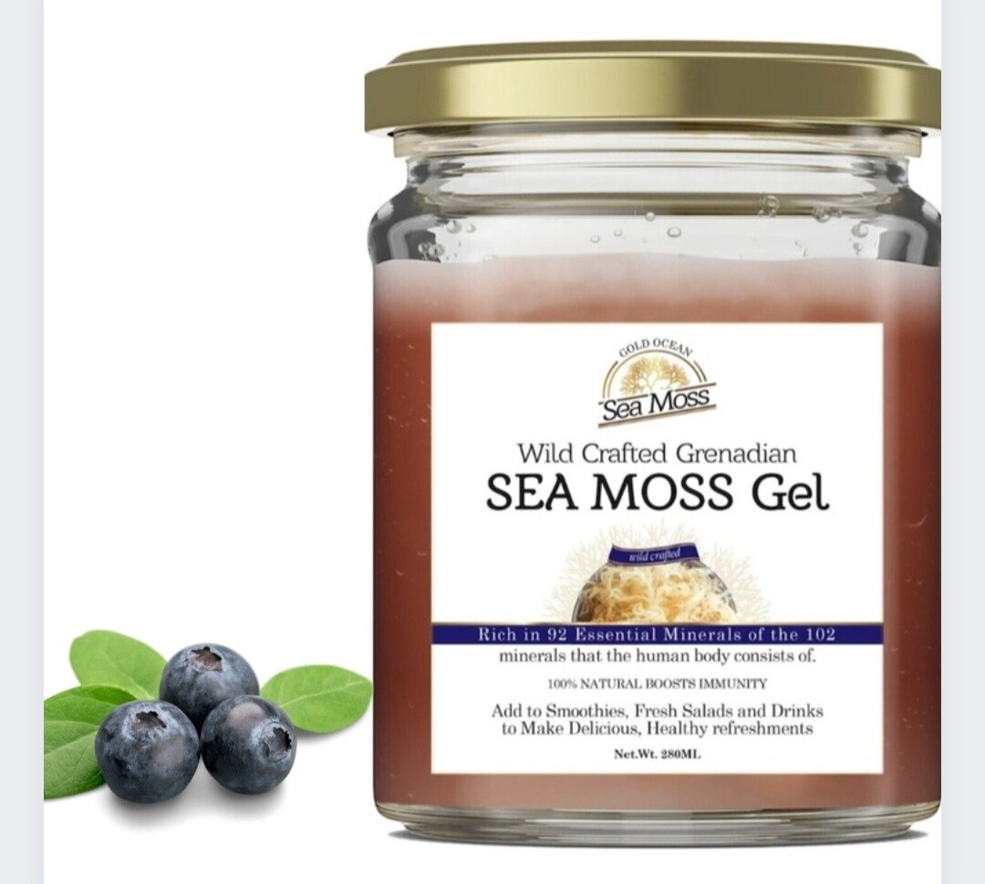 Grenadian Sea Moss Gel &  Infused with Blueberries