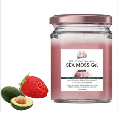 Grenadian sea moss infused with  Strawberry avocados 280ml