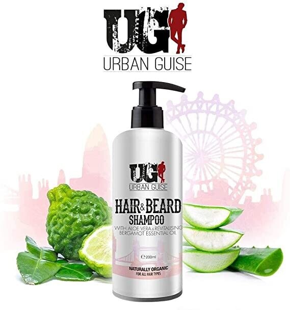 Energising Hair and Beard Shampoo 200ml (Organic)