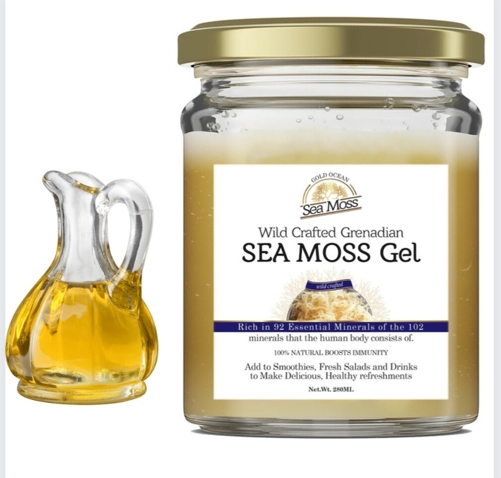 Grenadian Sea Moss gel Infused with Cod Liver Oil 280ml