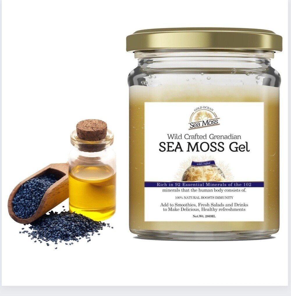 Grenadian sea moss & black seed oil 280ml