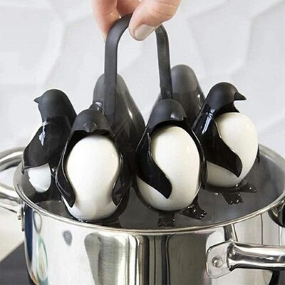 Cook Store and Serve Egg Holder Penguin-Shaped Boiled Egg Cooker