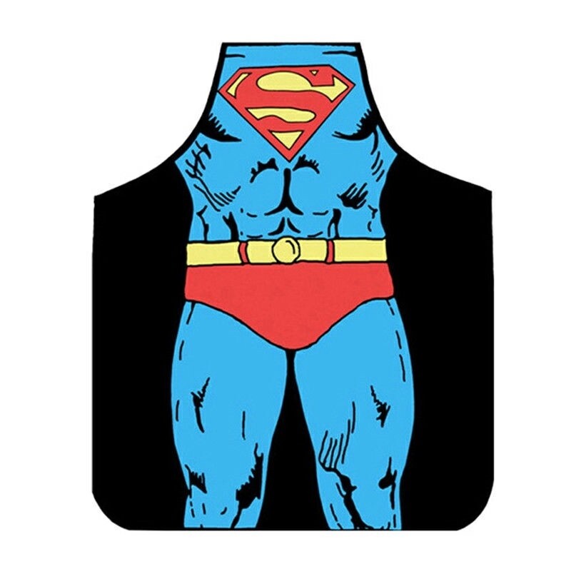 Adjustable Shoulder Strap Funny Cooking Kitchen Apron - Superman

