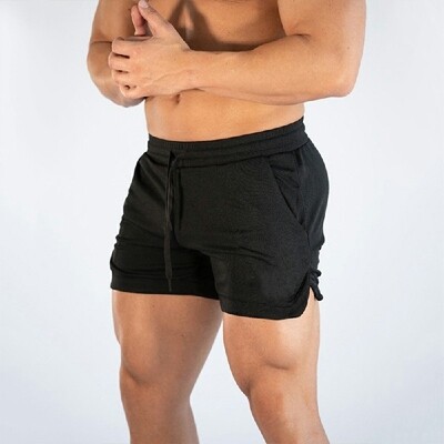 Mens Gym Sports Training Bodybuilding Running Shorts Workout Fitness Short Pants
