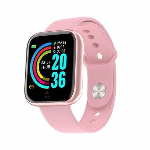 Unisex Pink Smartwatch