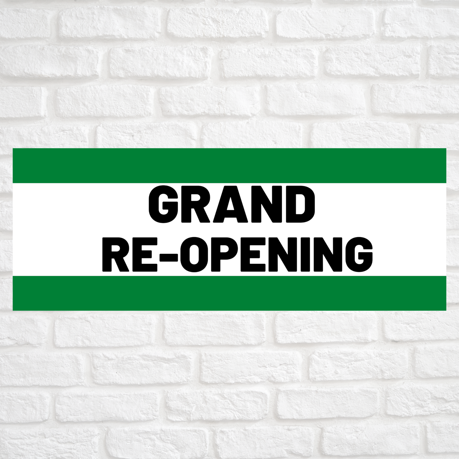 Grand Re-Opening Green/Green