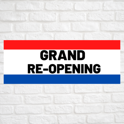 Grand Re-Opening Red/Blue