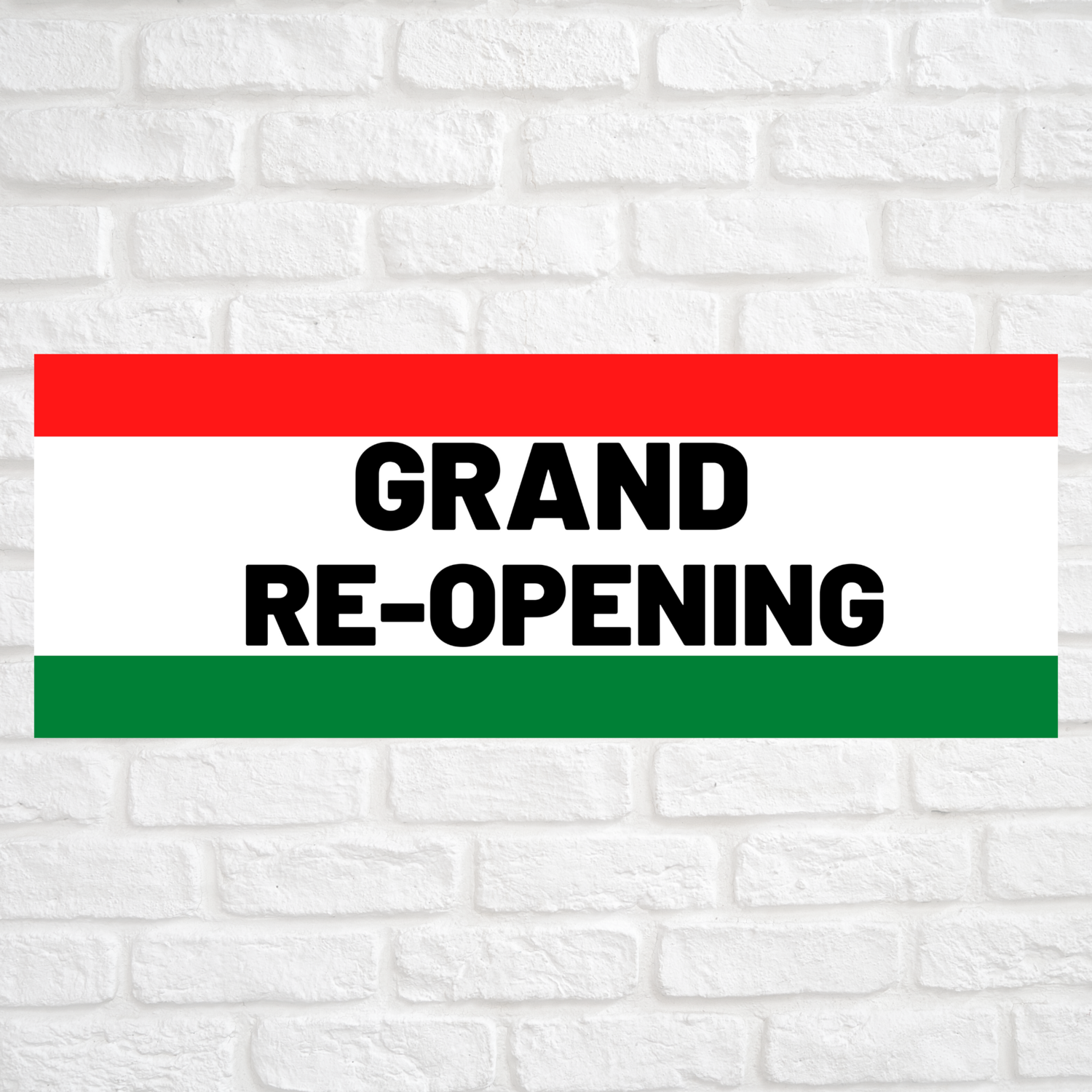 Grand Re-Opening Red/Green