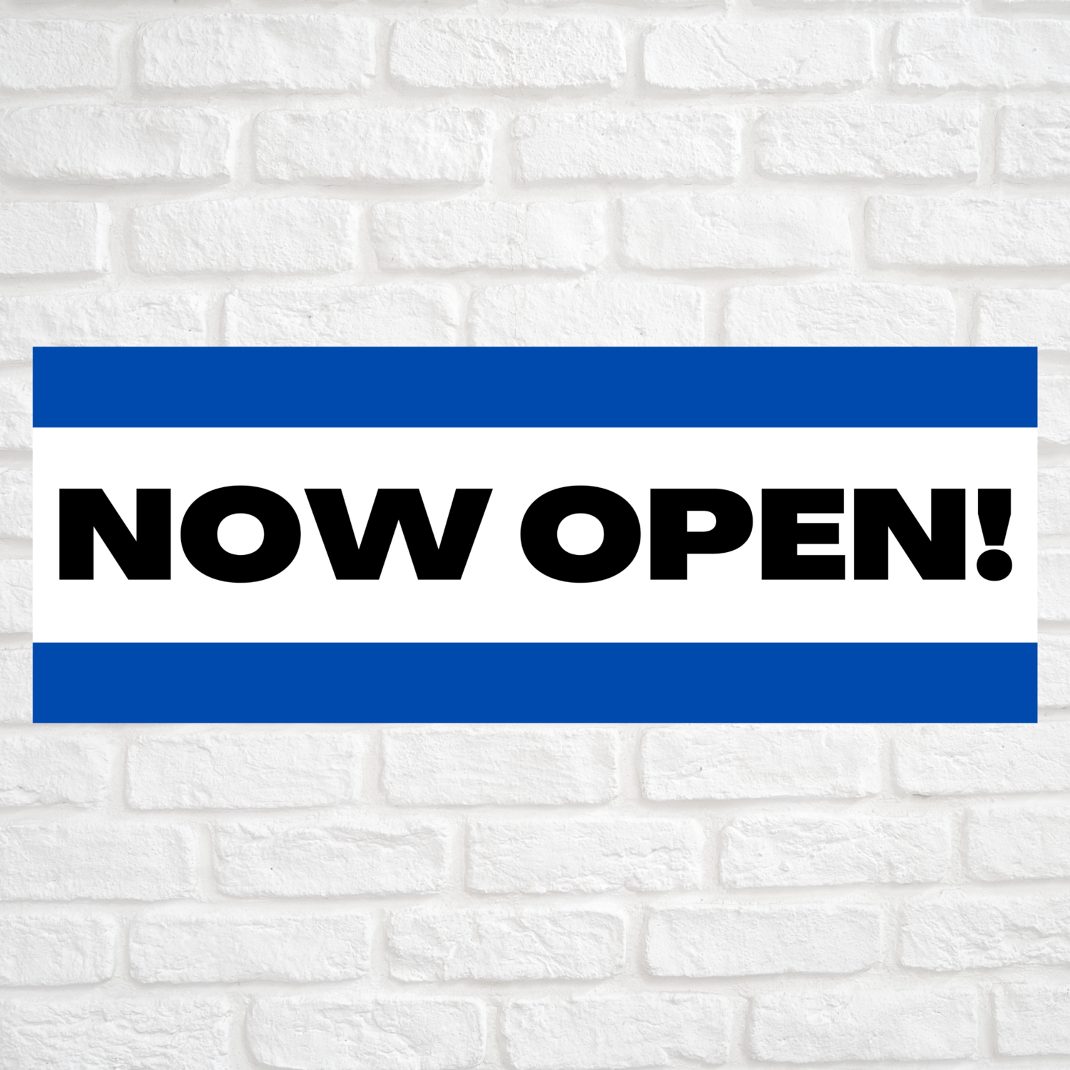 Now Open! Blue/Blue