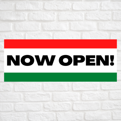 Now Open! Red/Green