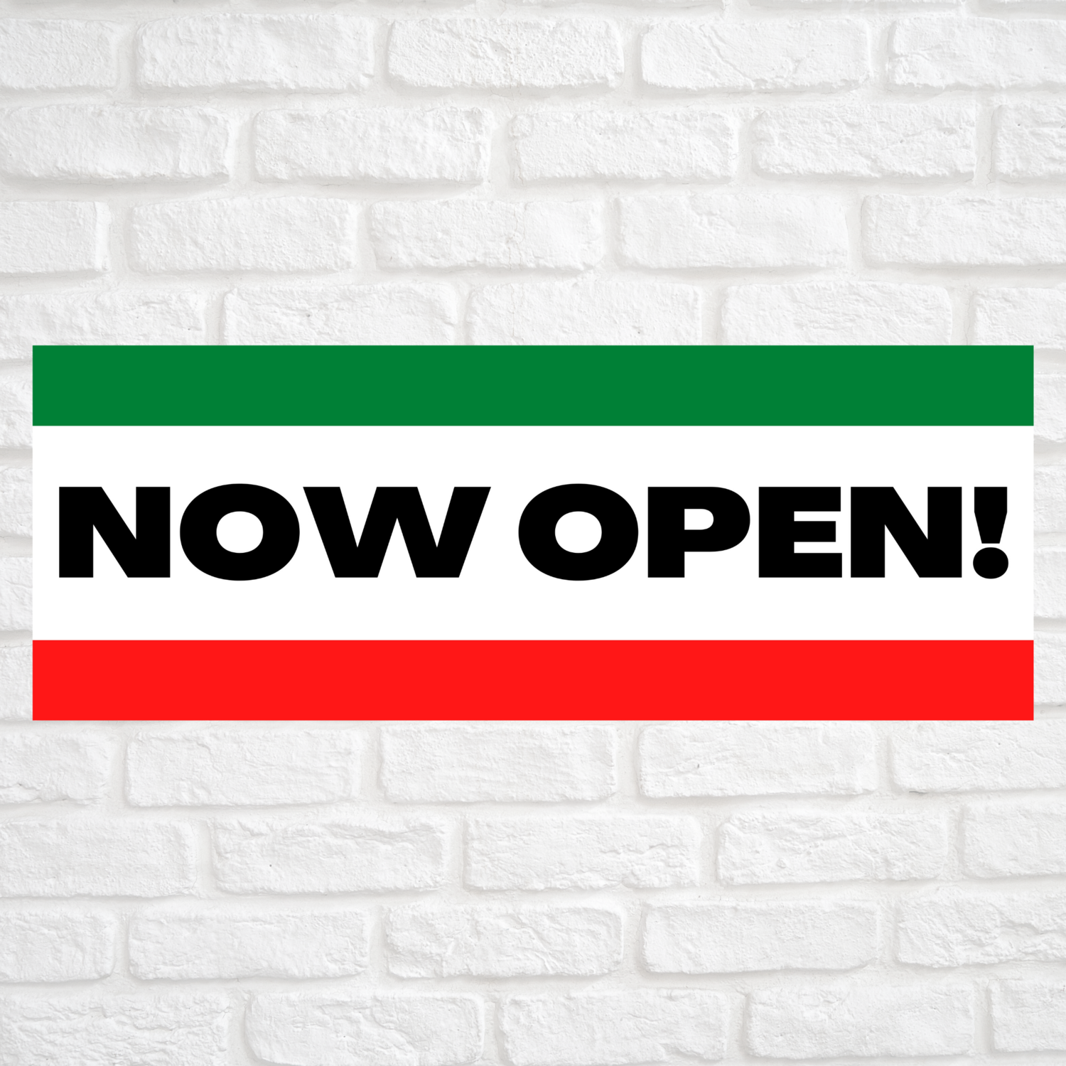 Now Open! Green/Red