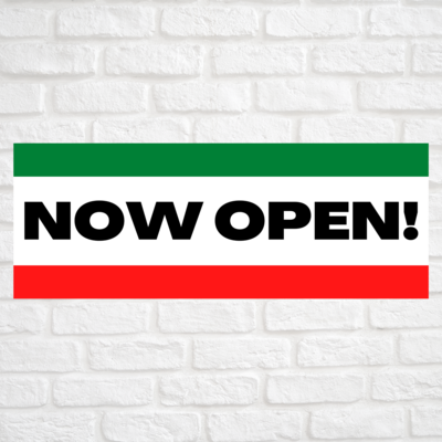 Now Open! Green/Red