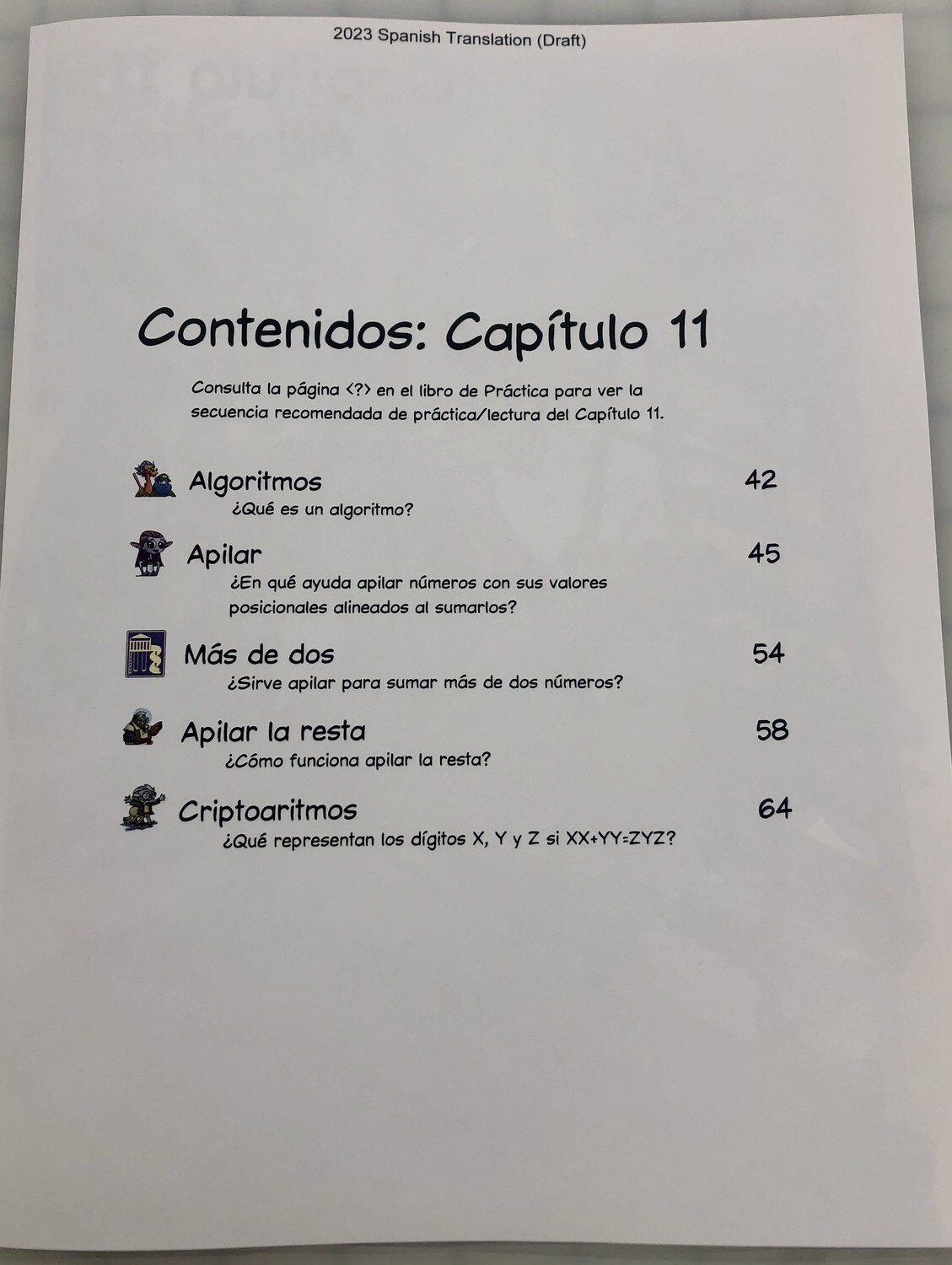 AOPS23 Chapter 11 2D Algorithms GUIDE Spanish Booklet