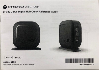 DOC Motorola Quick Reference Guide DH300 Digital Hub, ENG/FRENCH Canada v5