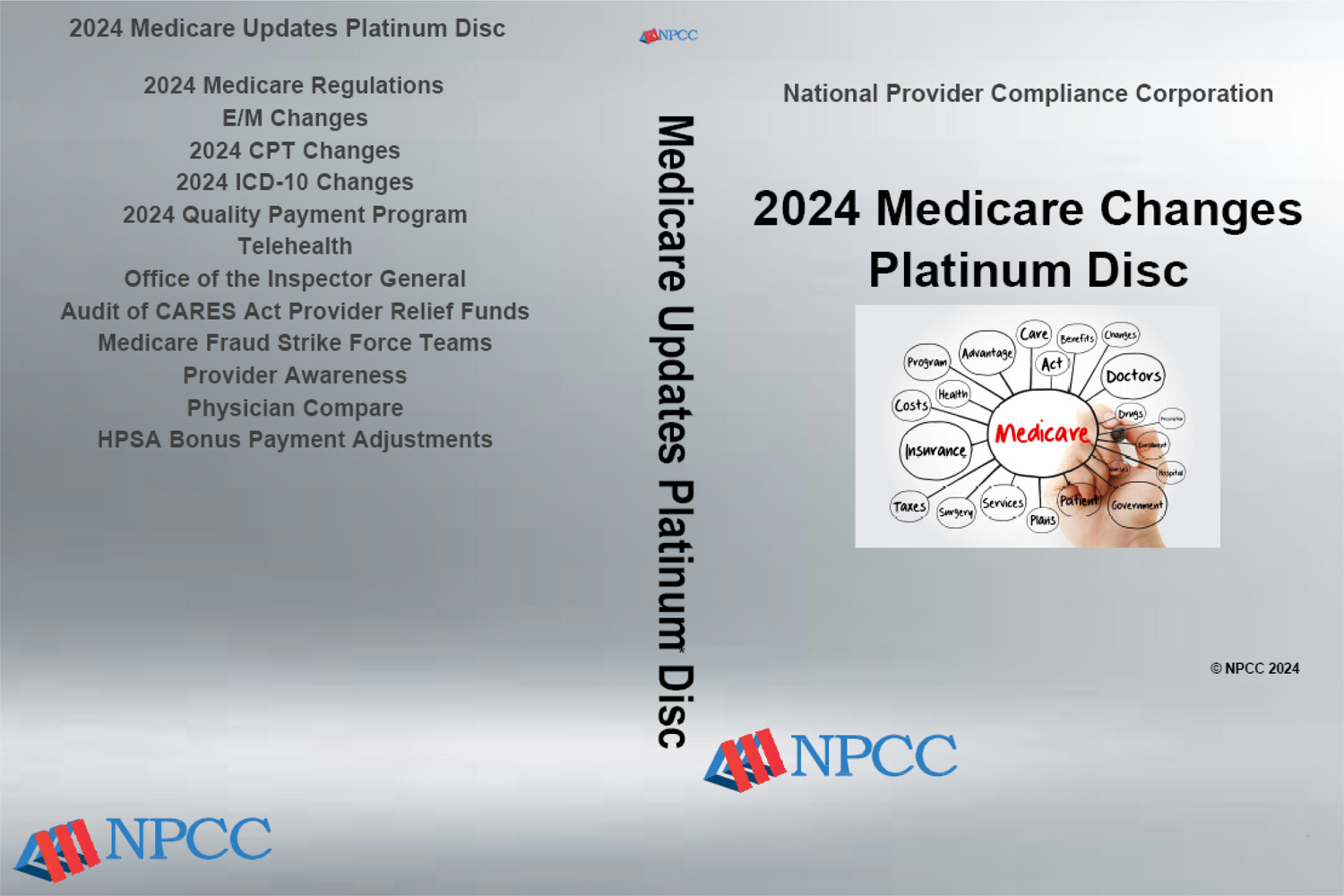 Medicare PLATINUM DVD Covers 2024