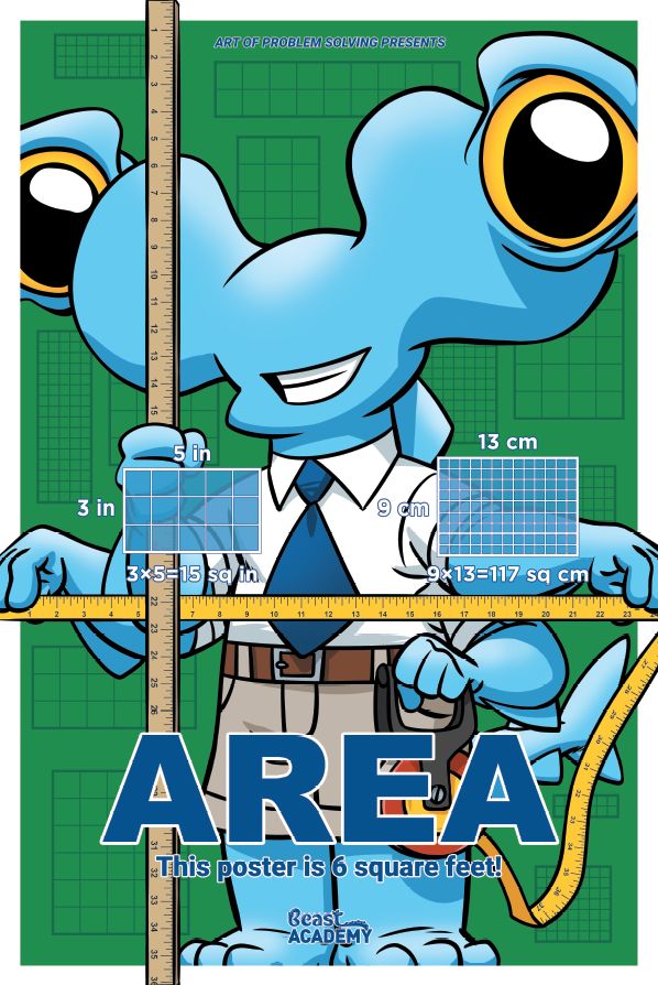 Beast Academy - Area 24x36 Sign