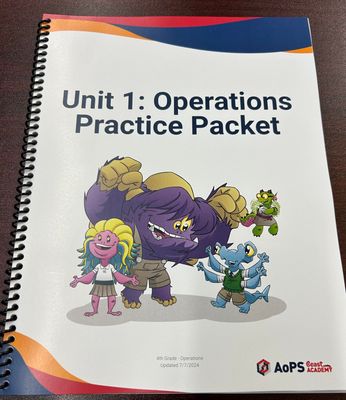 AOPS51 Grade 4 Unit 1 Practice Packet English