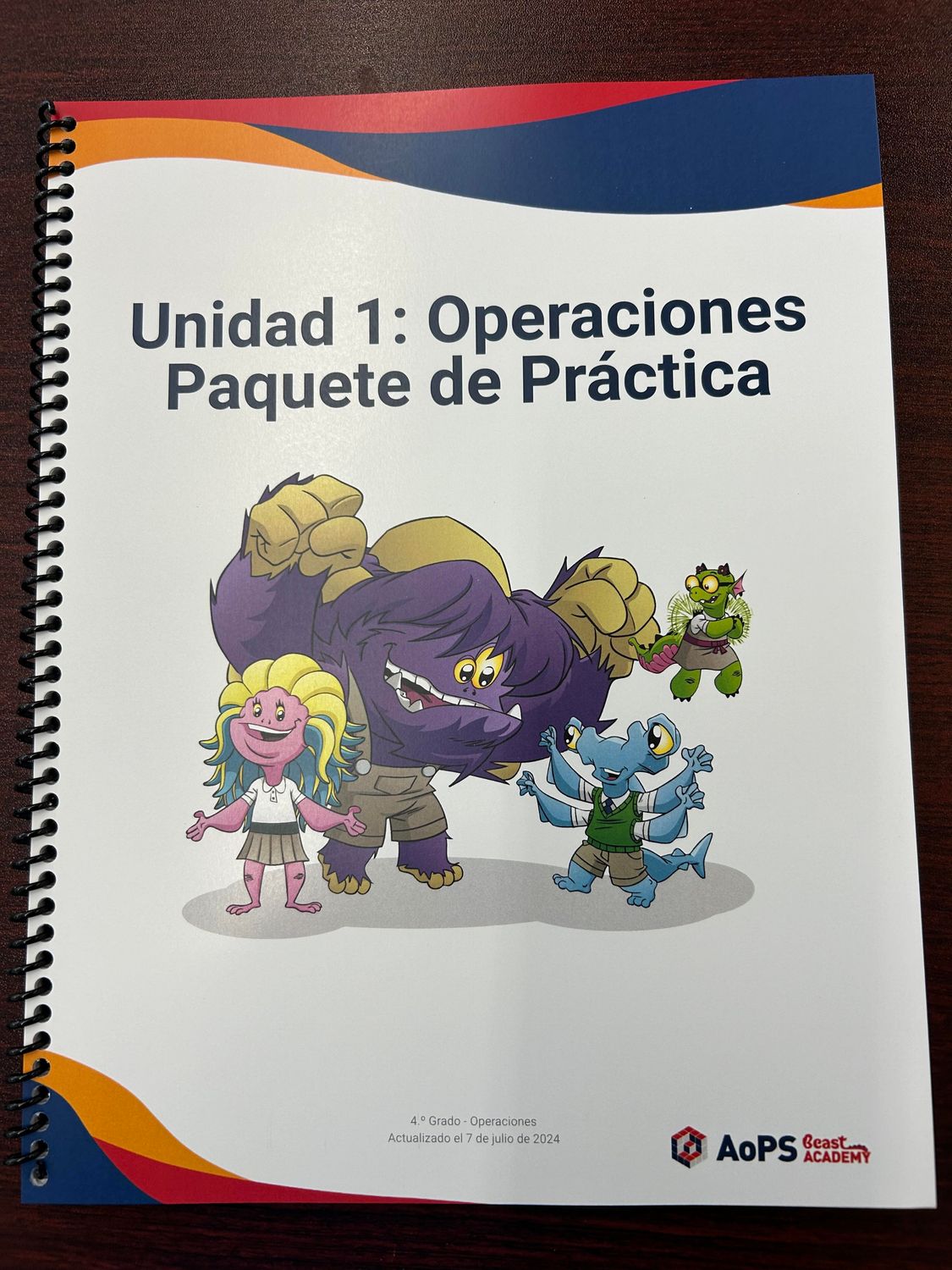 AOPS59 Grade 4 Unit 1 Practice Packet Spanish
