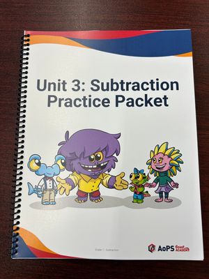 AOPS69 1.3.0 Student Subtraction Practice Packet English