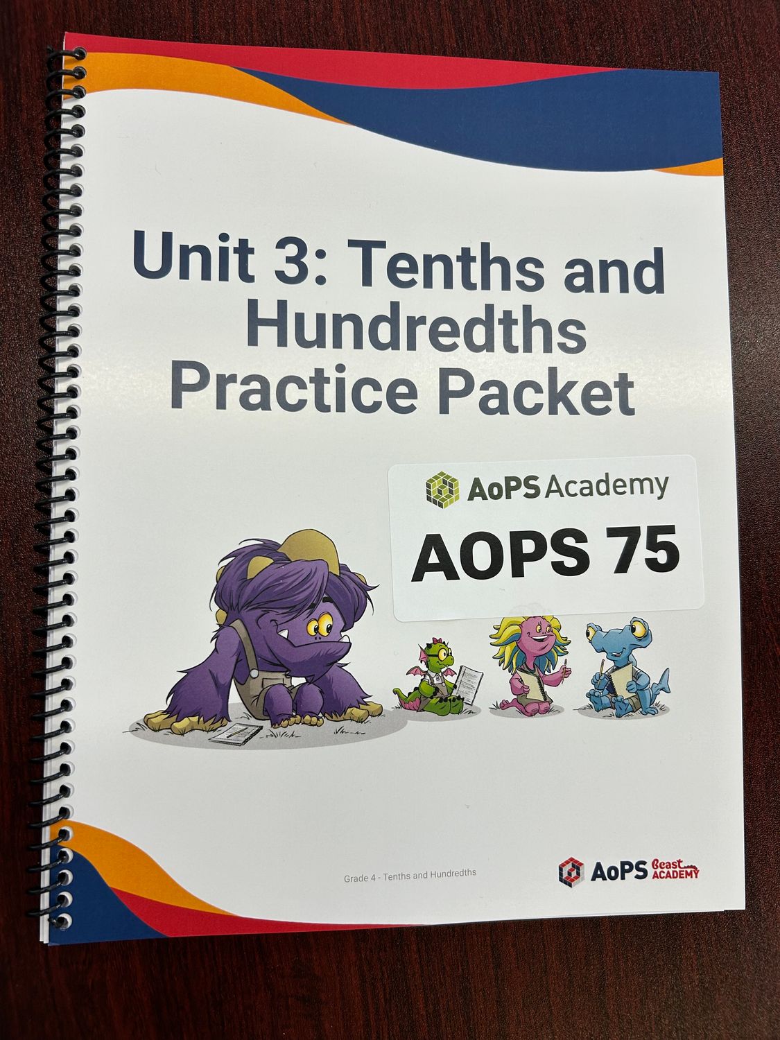 AOPS75 4.3.0 Student Tenths and Hundreds Practice Packet English