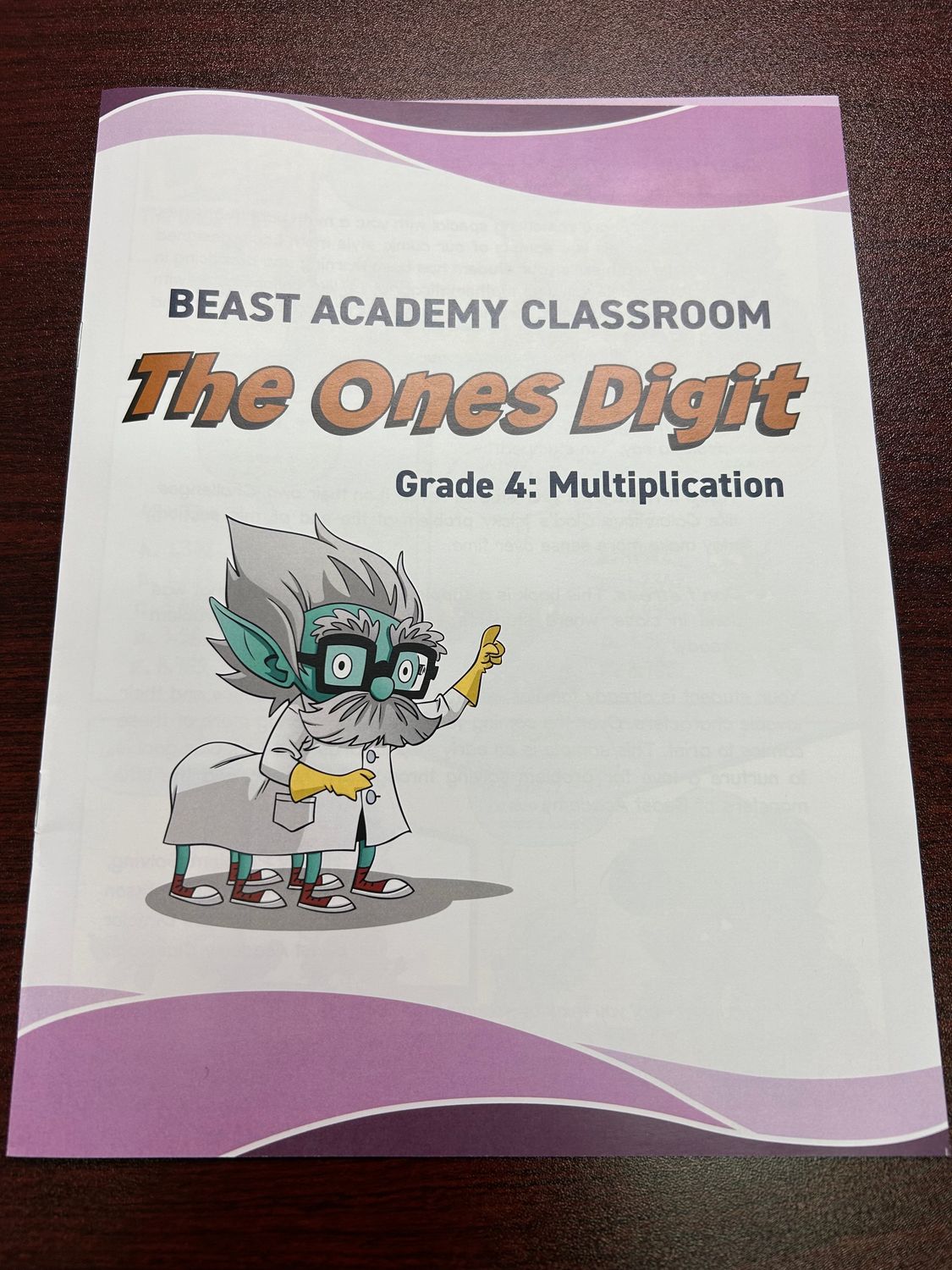 AOPS93 Beast Academy The Ones Digit Mini Comic Grade 4: Multiplication BOOKLET