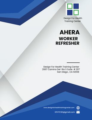 DFHTC 18 AHERA Worker Refresher Manual