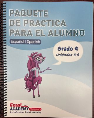 IPL23 Grade 4 - Volume 2, Units 5-8 SPANISH Practice Packet 2025-2026