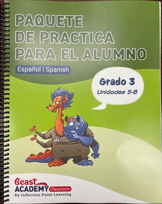 IPL22 Grade 3 - Volume 2, Units 5-8 SPANISH Practice Packet 2025-2026