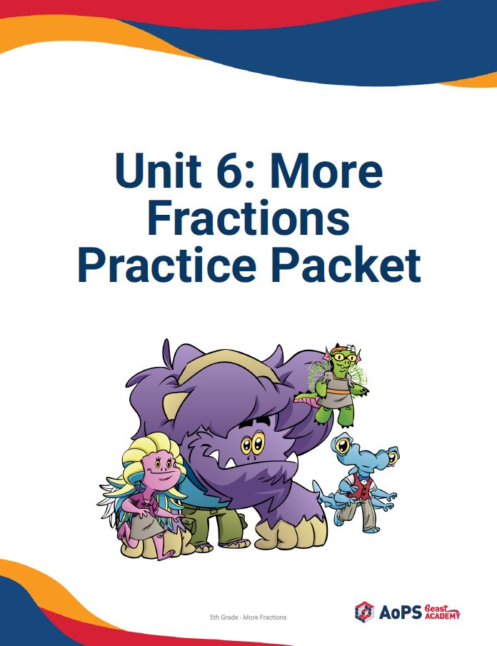 IPL25 Grade 5 - Unit 6: More Fractions ENGLISH Practice Packet 2025-2026