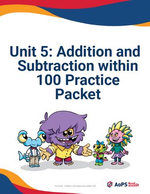 IPL27 Grade 1 - Unit 5: Addition and Subtraction within 100 ENGLISH Practice Packet 2025-2026