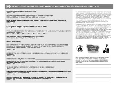 Wildfire Checklist
