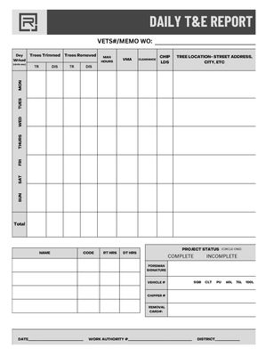 TT Daily T&amp;E Report