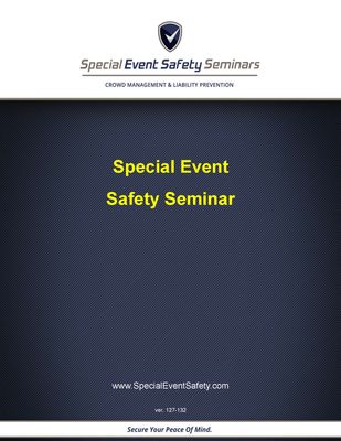 SESS01 - Special Event Safety Seminar Books