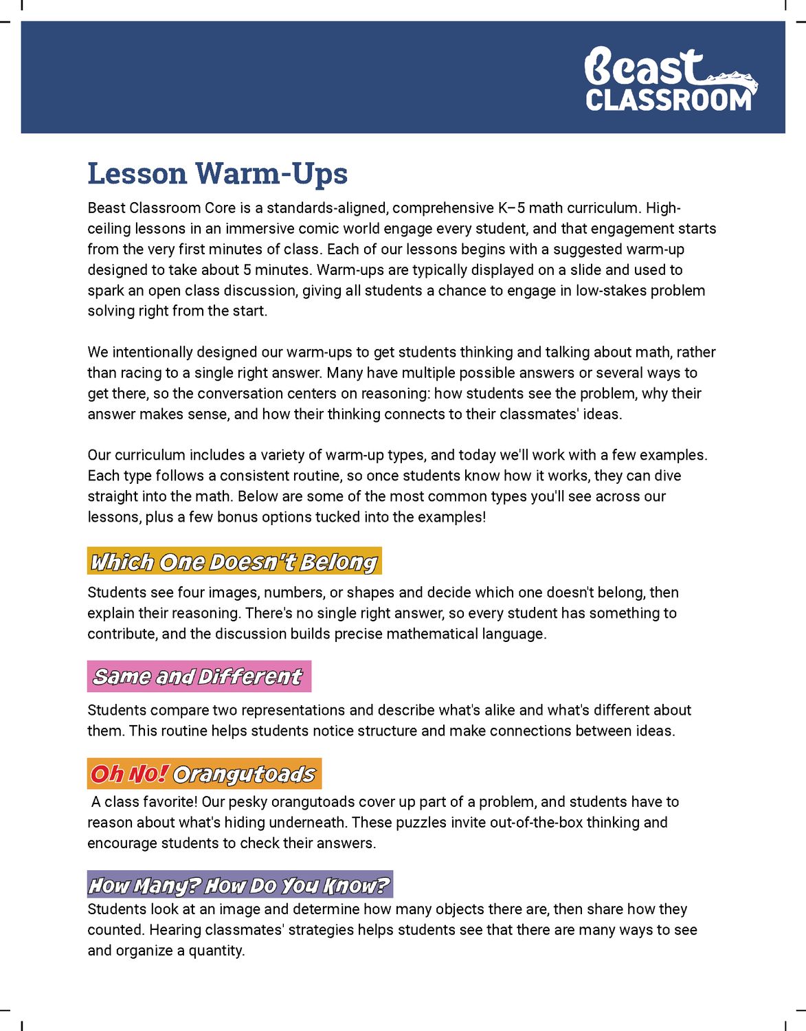 06 IPL Warmup Booklet