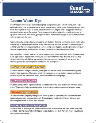 06 IPL Warmup Booklet