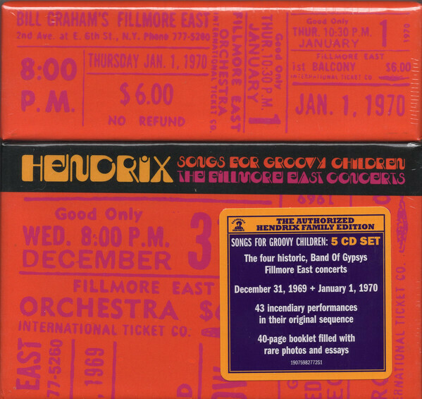 Hendrix Jimi - Songs For Groovy Children: The Fillmore East Concerts (5 CD Boxset)