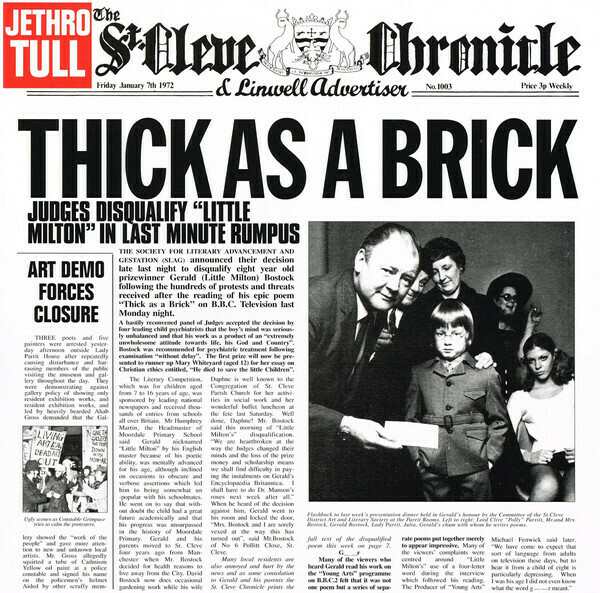 Jethro Tull - Thick As A Brick (LP 2012 Steven Wilson Stereo Remix)
