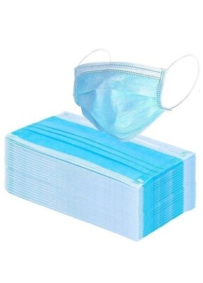 VANAM (PACK OF 100) Disposable three ply face mask with Ear-loop, GREAT for air pollution virus mask (Free Size,Pack Of Hundred,Three Ply