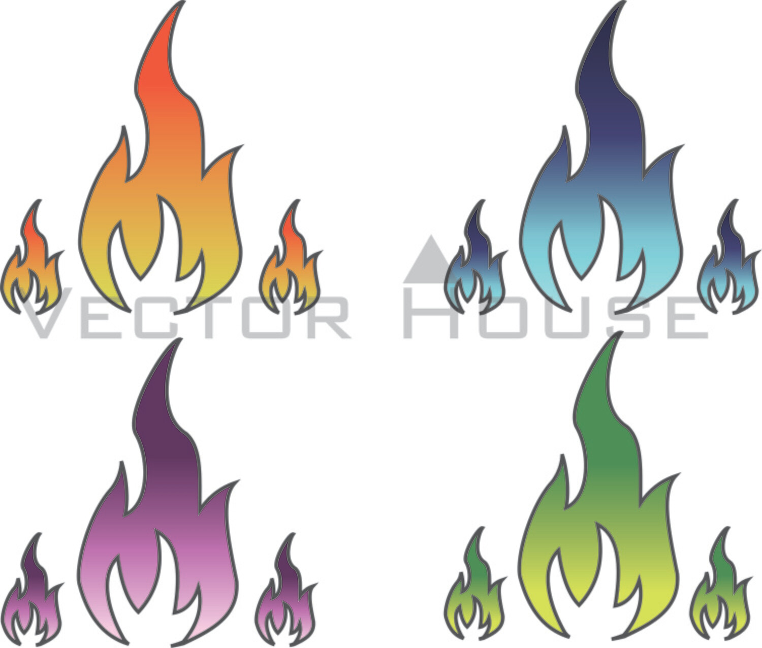 Cartoon Flame Vector