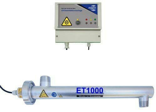 UV-Desinfektionsanlage ET 1000 24VDC mit Lebensdauerüberwachung UV-Desinfektionsanlage ET 1000 24VDC mit Lebensdauerüberwachung