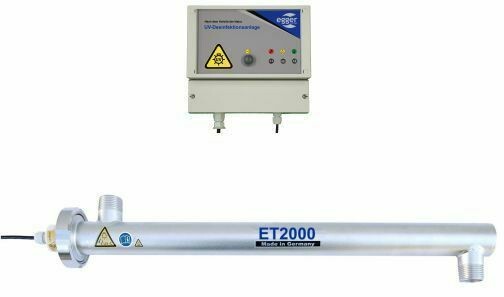 UV-Desinfektionsanlage ET 2000 110-240VAC mit Lebensdauerüberwachung