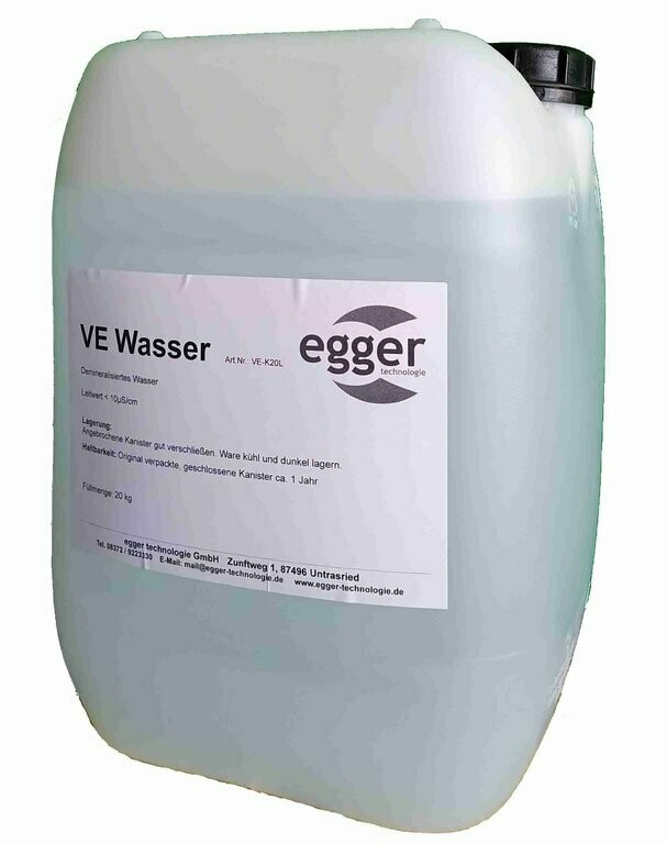 Demineralisiertes Wasser - 20 Liter Demineralisiertes Wasser - 20 Liter