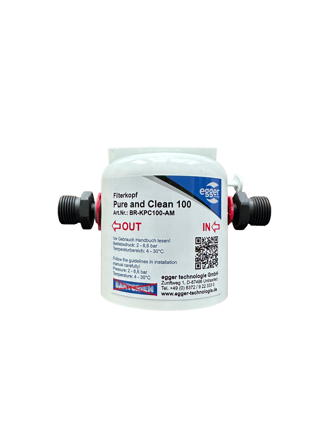 Filterkopf - Bakterien- Aktivkohlefilter pure and clean 100